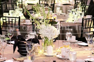 Table Setting, white tablecloth