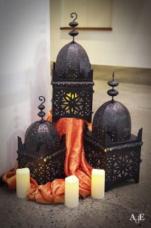 Moroccan themed lanterns