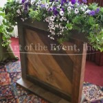 Chateau wooden flower display