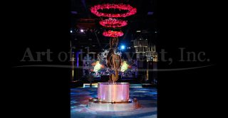 Large musical centerpiece at event