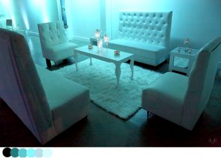 White furniture and white decor